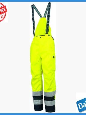 XXS Workwear Waterproof Bib Pant Hi-Vis Adjustable Linen